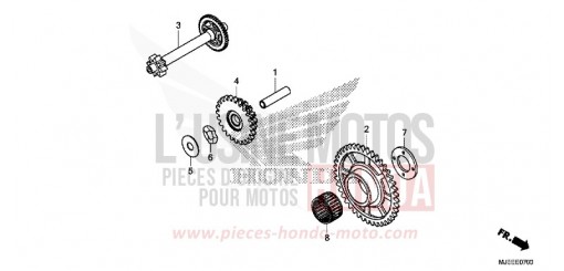 PIGNON MENE DE DEMARRAGE CB650FAG de 2016